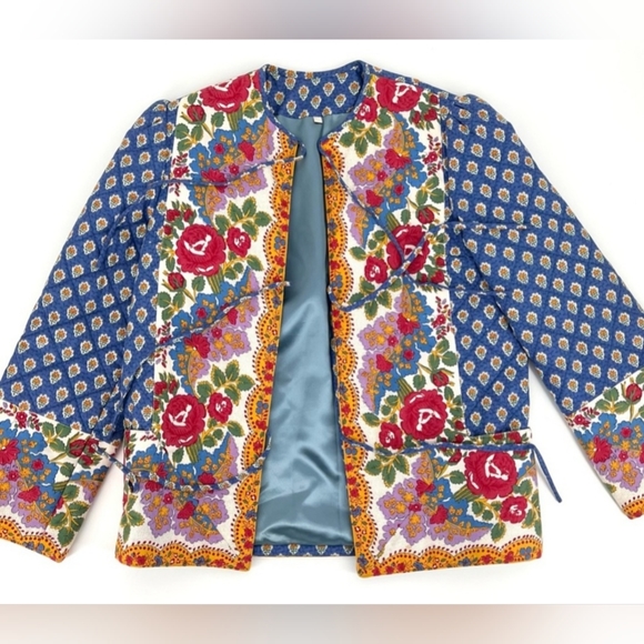 1980S FRENCH PROVENÇAL QUILTED JACKET - Picture 13 of 13